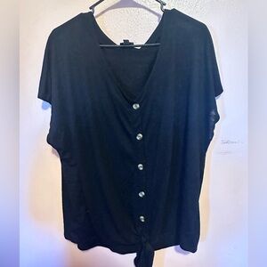 Button down cotton shirt with a tie 3x
